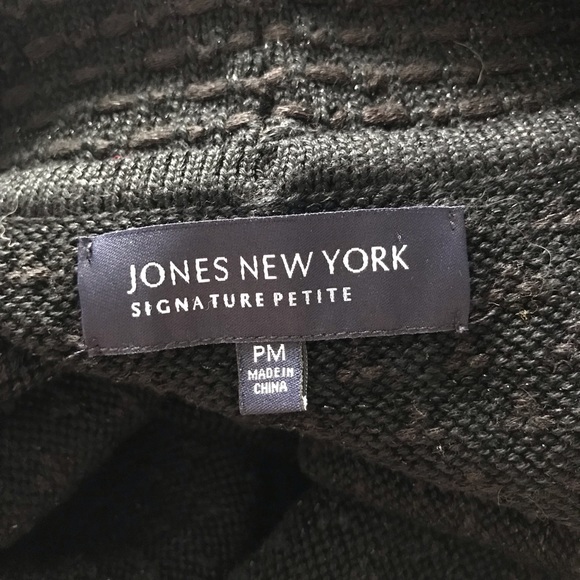 JONES NEW YORK BLACK TWEED CHANEL LIKE JACKET - Picture 6 of 7